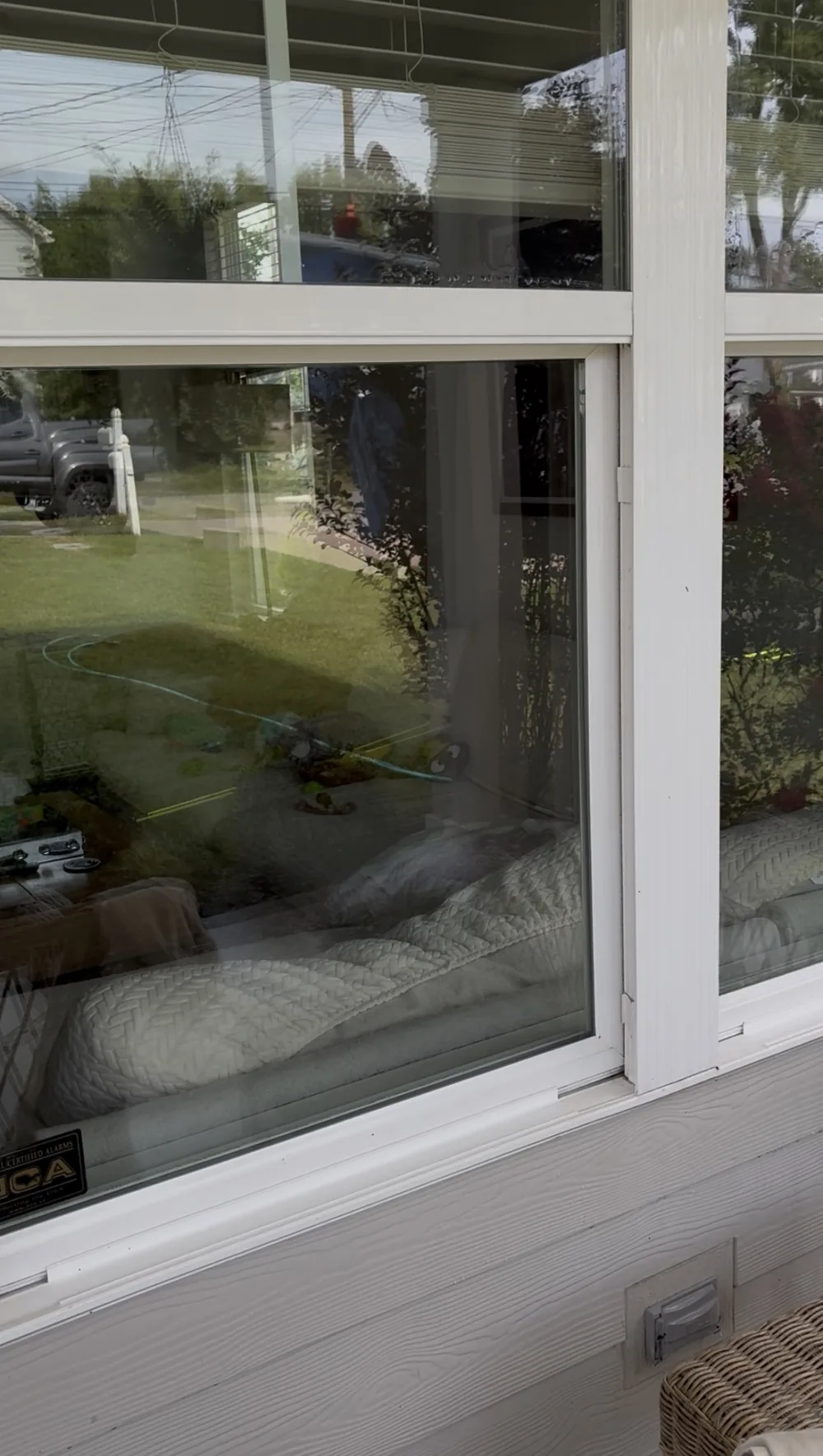 Same window after WaveWash cleaning — spotless and streak-free