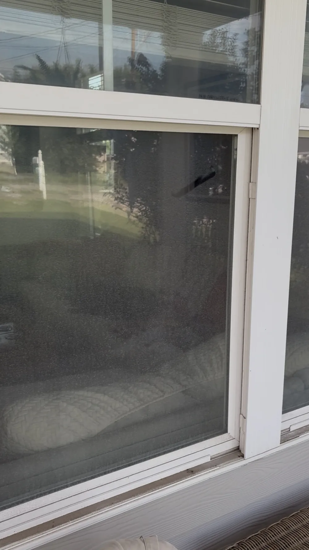 Window before WaveWash cleaning